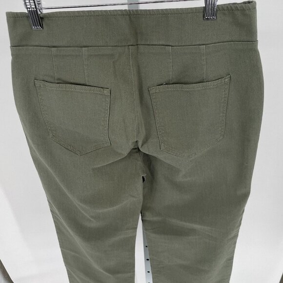 Loft Womens Cropped Green Chino Pants NWT Size 4 Office Girlfriend Straight Leg - Picture 3 of 11
